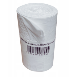 WORKI HDPE 20L BIAŁE ŁAZIENKOWE 50 SZTUK NA ROLCE