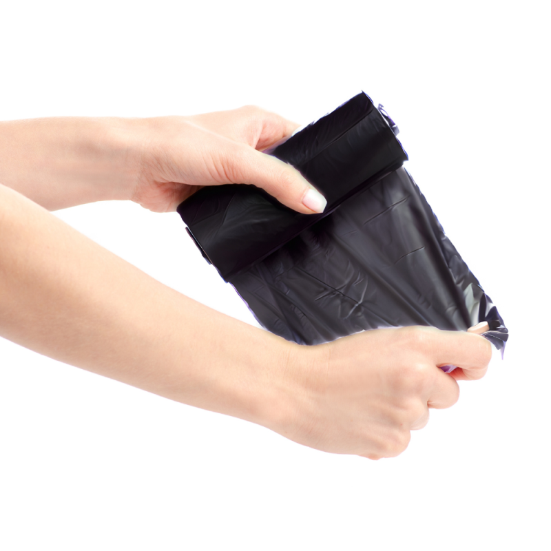 WORKI HDPE 20L CZARNE ŁAZIENKOWE 50 SZTUK NA ROLCE