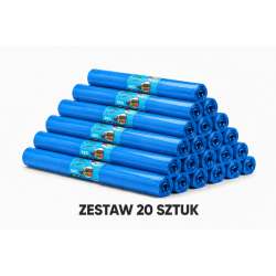 ZESTAW 20 ROLEK WORKÓW 160L MOCNYCH I WYTRZYMAŁYCH 200sztuk (Brązowy)