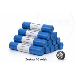 ZESTAW 10 ROLEK WORKÓW OCHRONNYCH NA OPONY 100SZT