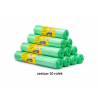 ZESTAW 10 ROLEK MOCNYCH WORKÓW 60L 500 SZTUK WORKÓW (Zielony)