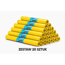 ZESTAW 20 ROLEK WORKÓW 160L MOCNYCH I WYTRZYMAŁYCH 200sztuk (Zielony)