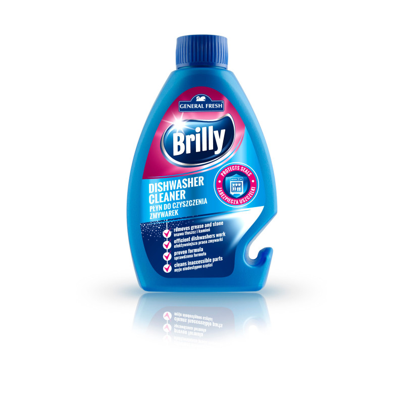 Brilly Płyn do Czyszczenia Zmywarki Fresh 250ml - Odtłuszcza i Odkamienia
