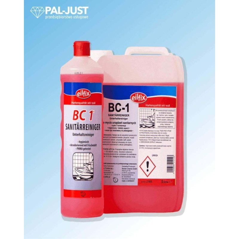 płyn do mycia sanitariatów kwaśny BC 1 Eilfix Sanitarreiniger 1l